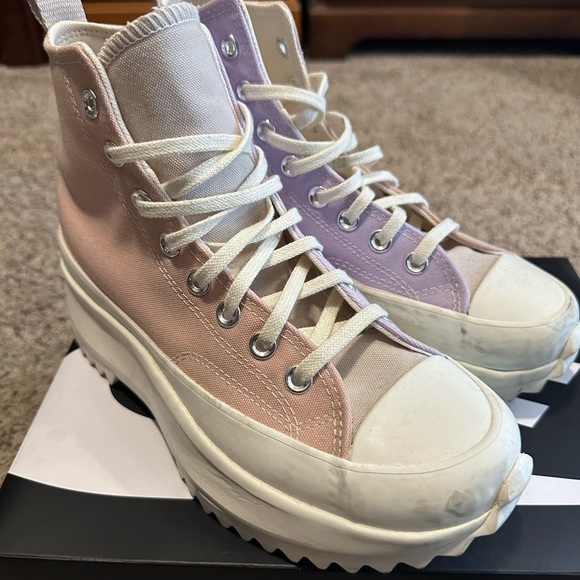 Converse Run Star Hike Pastel Shoes Sneakers Pink Clay Men’s 7/Women 8.5 - Picture 7 of 8